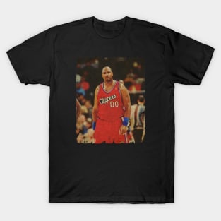 The Late Big Fella 'Kevin Duckworth' in A Rare Clippers Shot T-Shirt